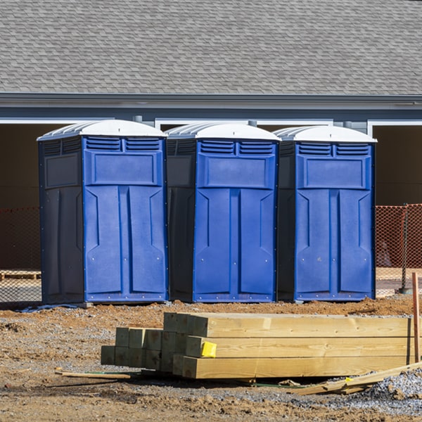 are there any restrictions on what items can be disposed of in the portable restrooms in North Bloomfield